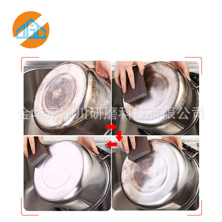 Emery sponge nano cleaning dishwashing sponge wipe rust decontamination brush washing pot artifact magic wipe factory direct sales