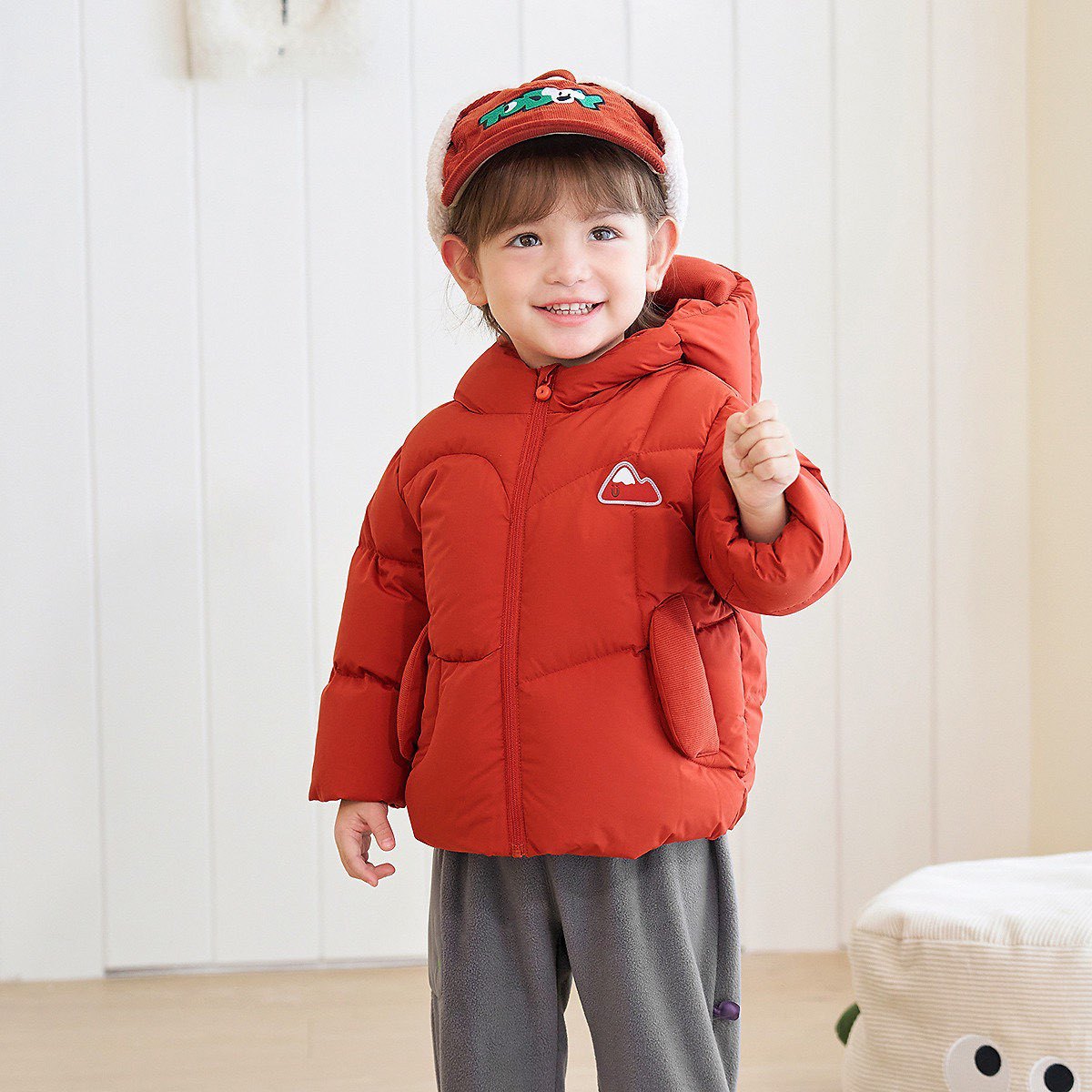 Эксклюзив дистрибьютора, куртка с утеплителем для детей 2025, осень и зима, новый стиль для мальчиков и девочек, стильная и теплая