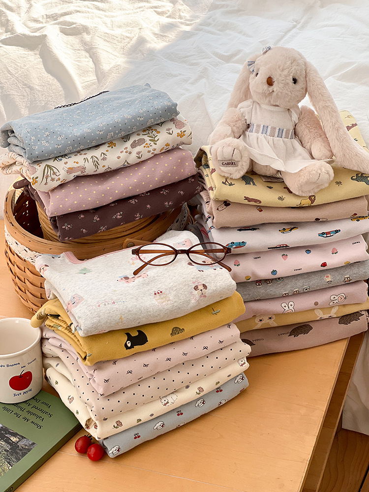 【2025 Upgraded 10A Grade Antibacterial Version】Children's Wool Stretch Fabric Infant Class a Seamless Pajamas Cartoon Homewear