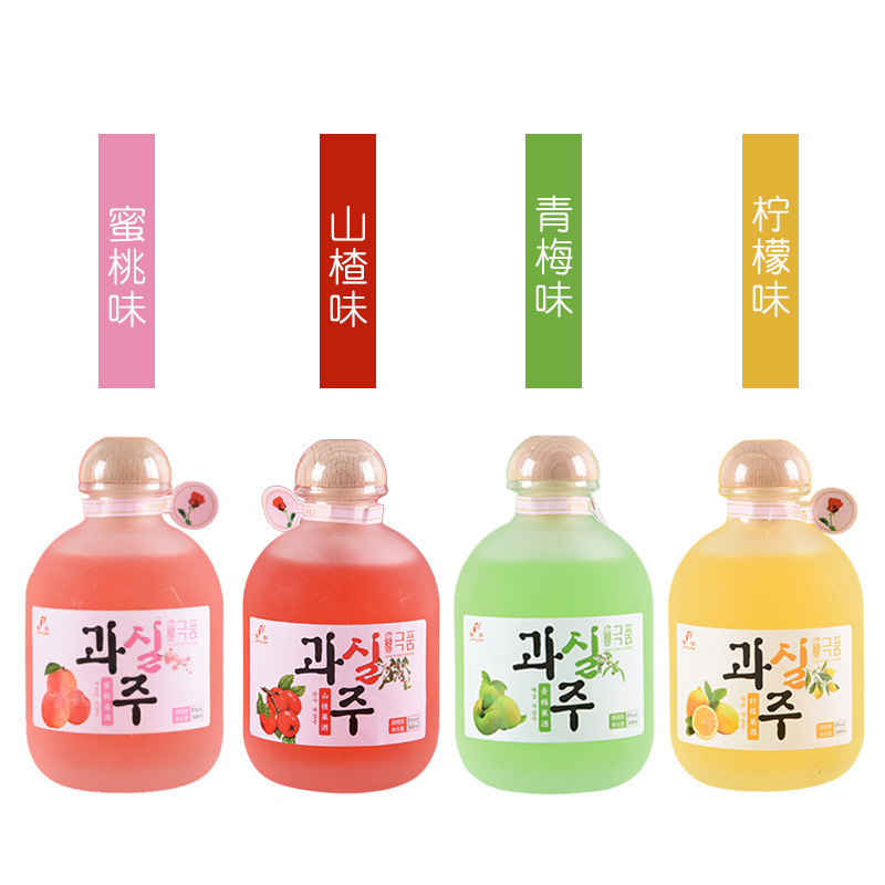 Fruit Wine for Girls, Low Tipsy Wine, Sweet Wine for Women, Good Night Wine for Girls, Peach, Blueberry, Hawthorn Wine, Lemon Plum Wine