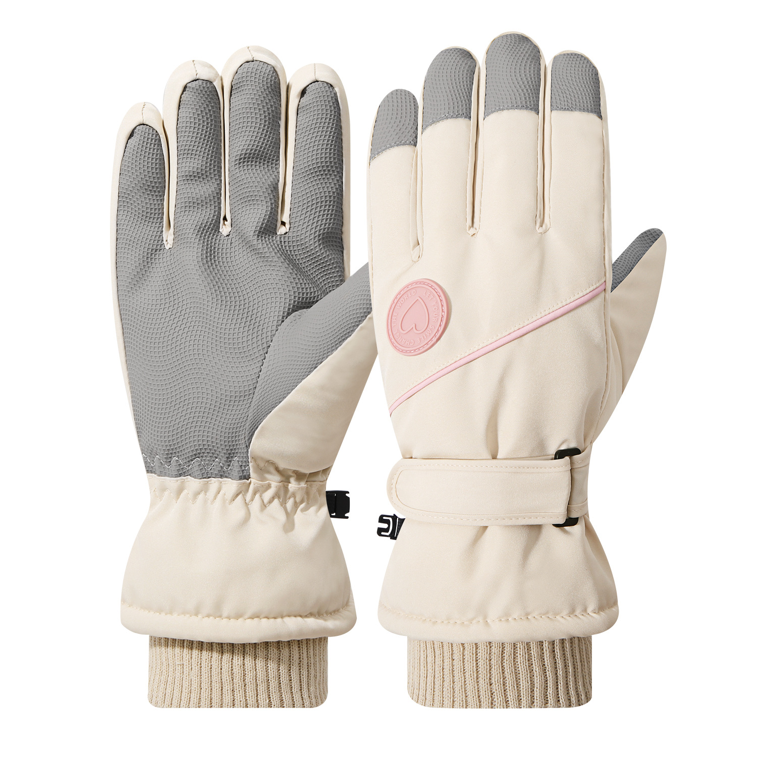 Winter Warm Gloves Thickened Warm Unisex Outdoor Waterproof Cycling Skiing Cycling Touch Screen Windproof Gloves