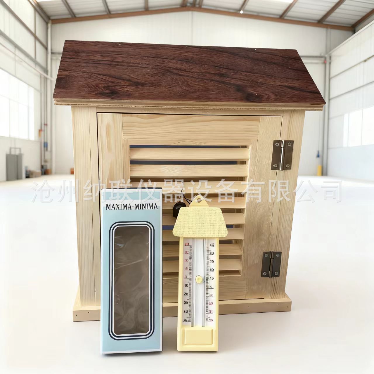Construction Site Atmospheric Environment Temperature Measurement Box Weather Station Louver Box Climate Box Wooden Temperature Measurement Laboratory Louver Box