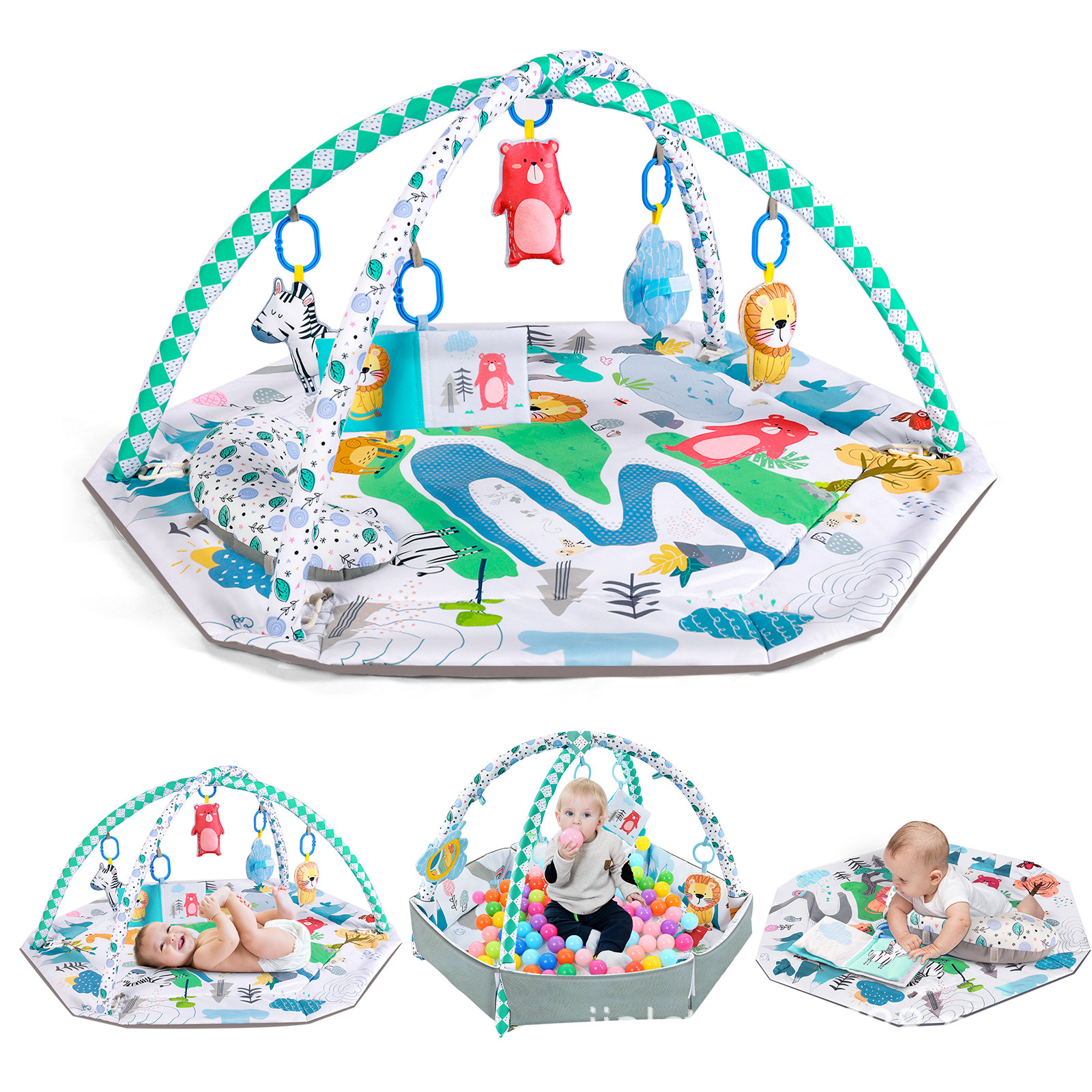 Toy Baby hexagonal game crawling mat play Fitness mat with pillow climbing mat newborn toy game mat