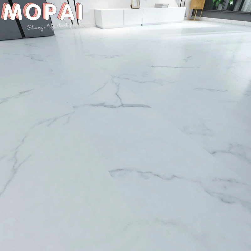 Spc Stone Plastic Flooring Imitation Stone Pattern Micro-Cement 5mm New Waterproof Interlocking Indoor Bar Board Home Use Factory Direct Sales