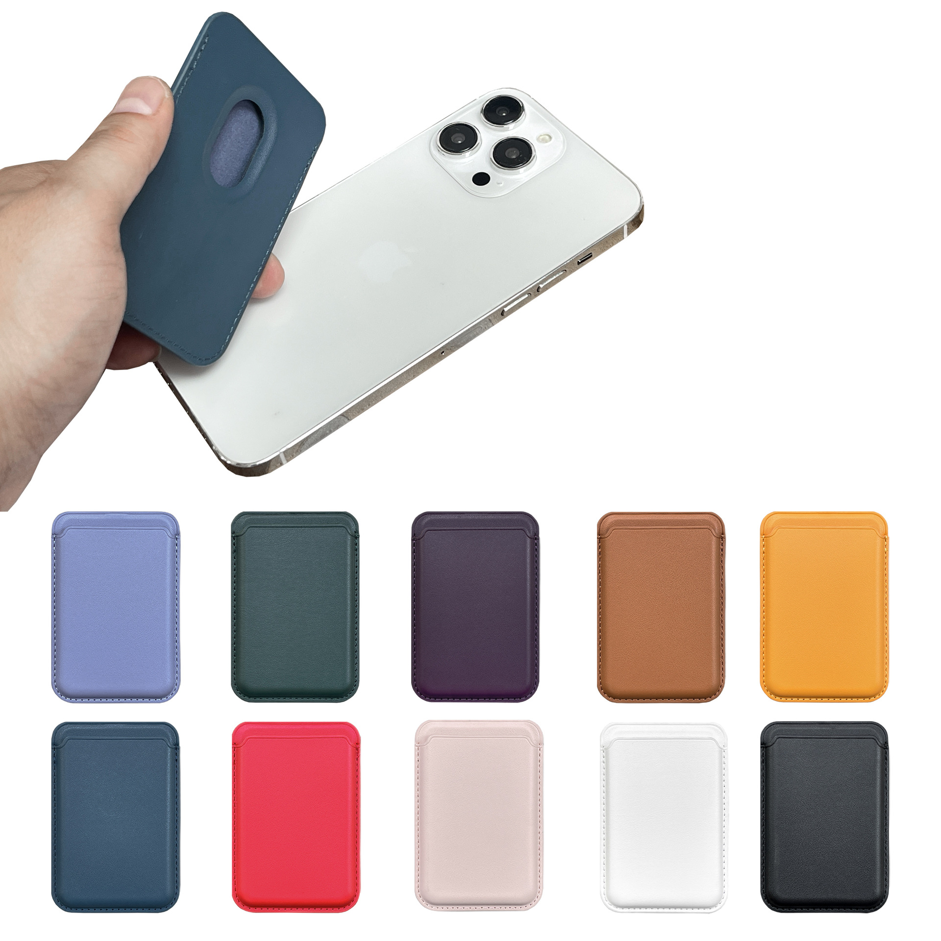 Magsafe Card Holder Is Suitable for Apple iPhone Series Magnetic Card Holder Super Strong N52 Double Row Magnetic 21 Magnets