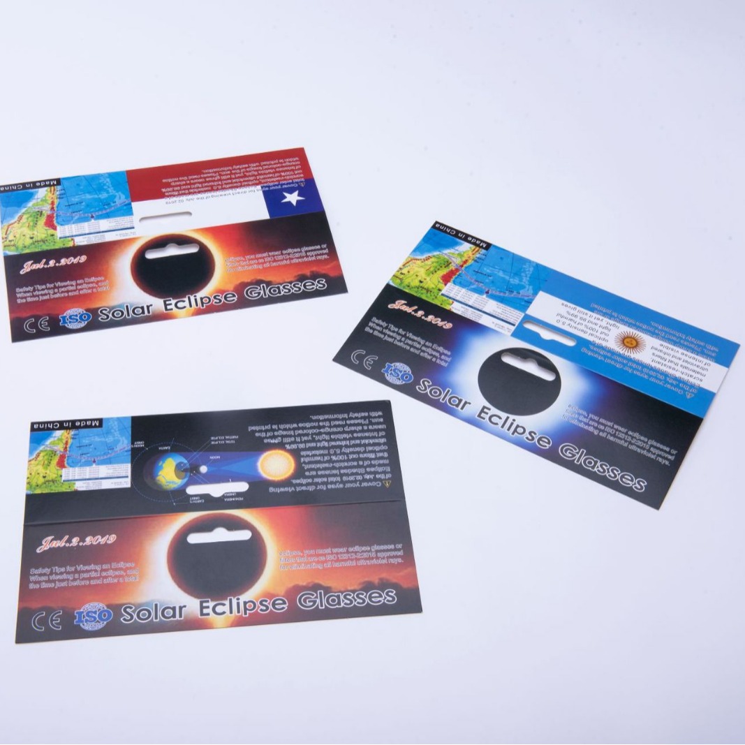Eclipse glasses eclipse observation mirror provides CE certificate ISO12312-2:2015 certification