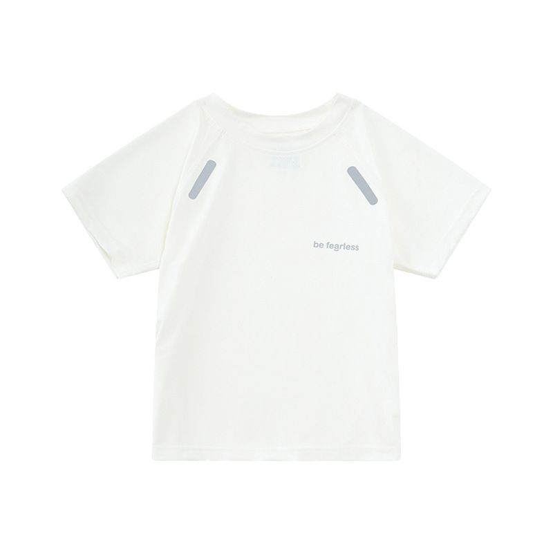 Boys' Quick-Drying Clothes, Girls' Summer Short-Sleeved Ice Silk Medium and Large Kidsren's Mesh T-Shirts, Kidsren's Sportswear, Little Boys' T-Shirts