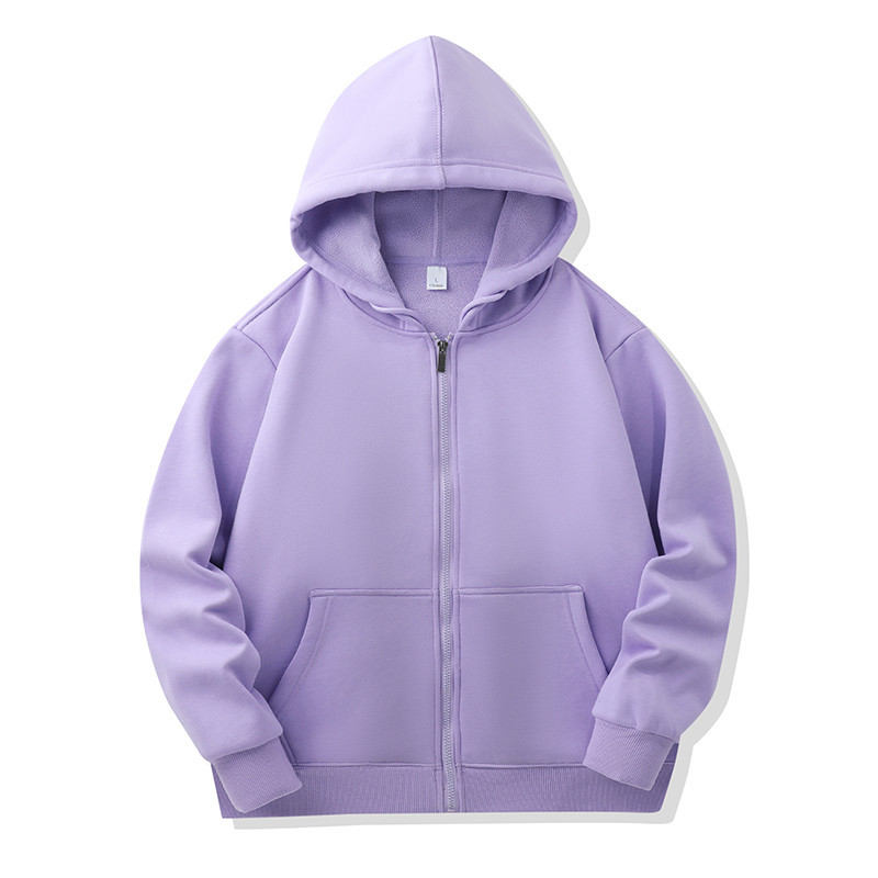 Autumn and winter New Olympic fleece adult patch bag zipper sweater cardigan jacket couple class uniform work clothes trendy all-matching