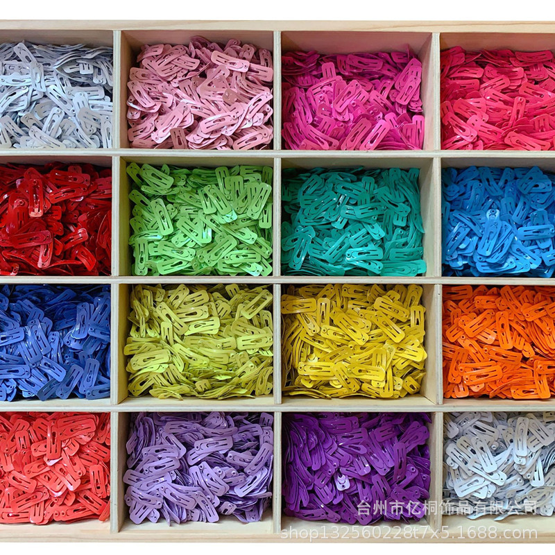 Аксессуары для шерсти домашних животных 2см цветной маленький квадратный BB зажим для волос собаки йоркширского терьера кукольный декоративный зажим