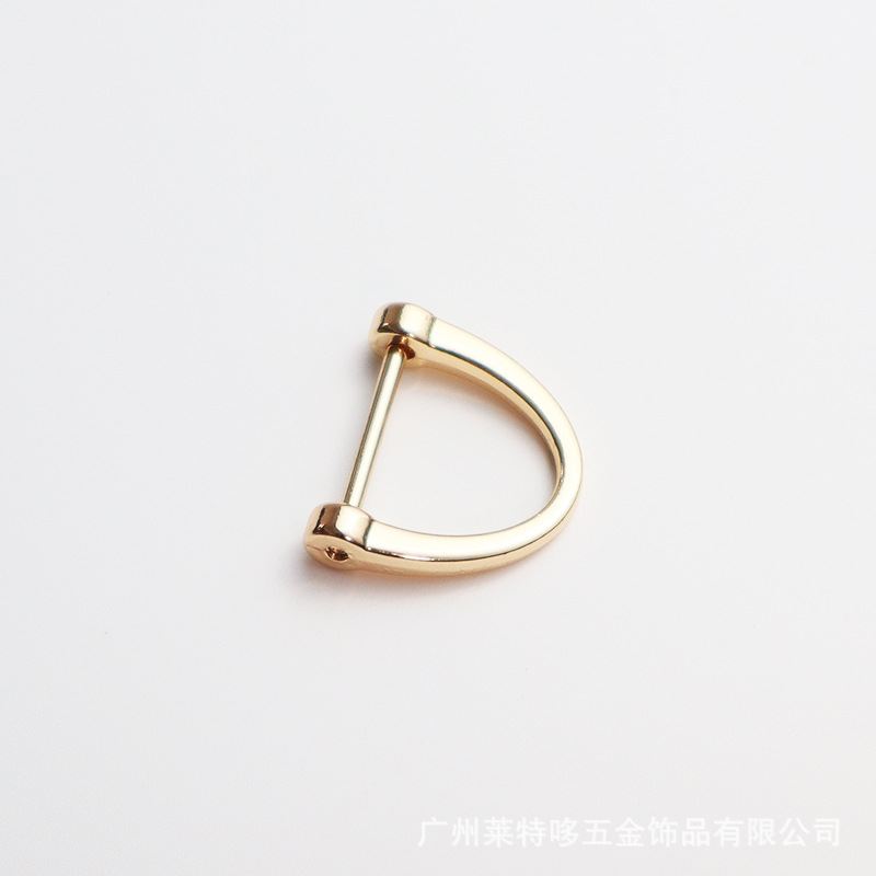 Spot horseshoe buckle metal car keychain anti-lost zinc alloy D-shaped buckle metal hardware accessories manufacturers wholesale