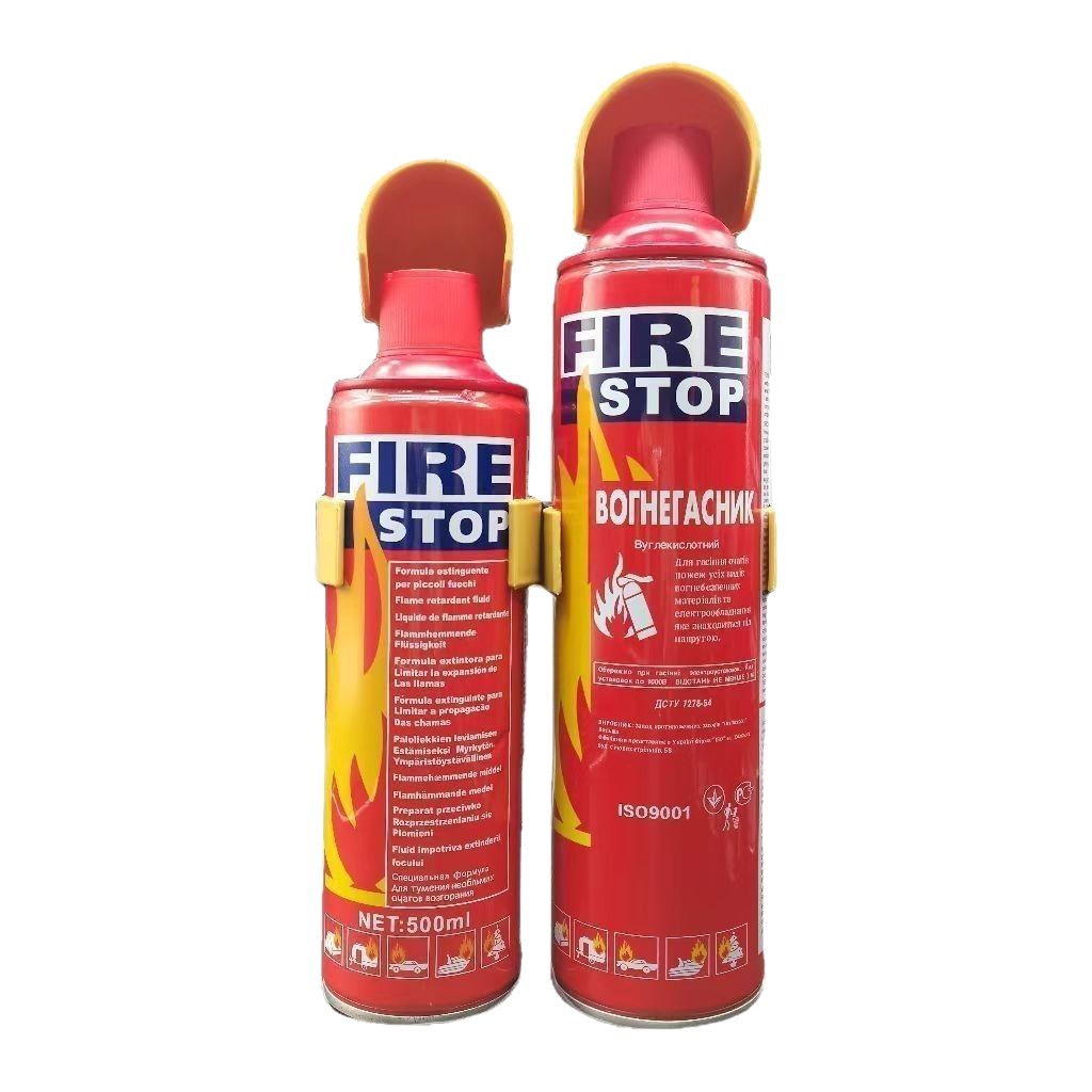 (Border-Border) Car-Mounted Fire Extinguisher 1000ml Simple Portable Mini Foam Fire Extinguisher for Home and Car Use