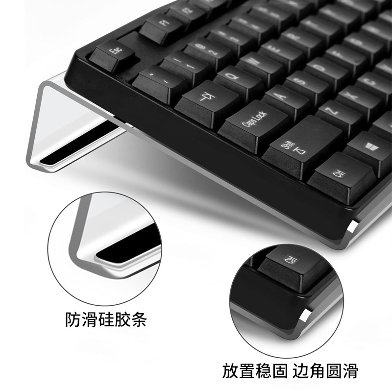 Ergonomic Keyboard Stand Increased Z-Shaped Keyboard Stand Desktop Stand Tilted Transparent Acrylic Keyboard Tray Bracket