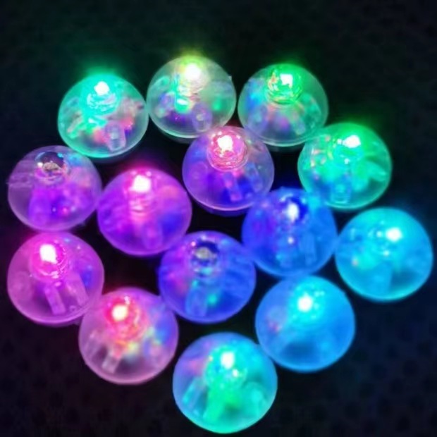 LED luminous small ball light colorful flash Balloon light handmade toy Wick cake decoration accessories