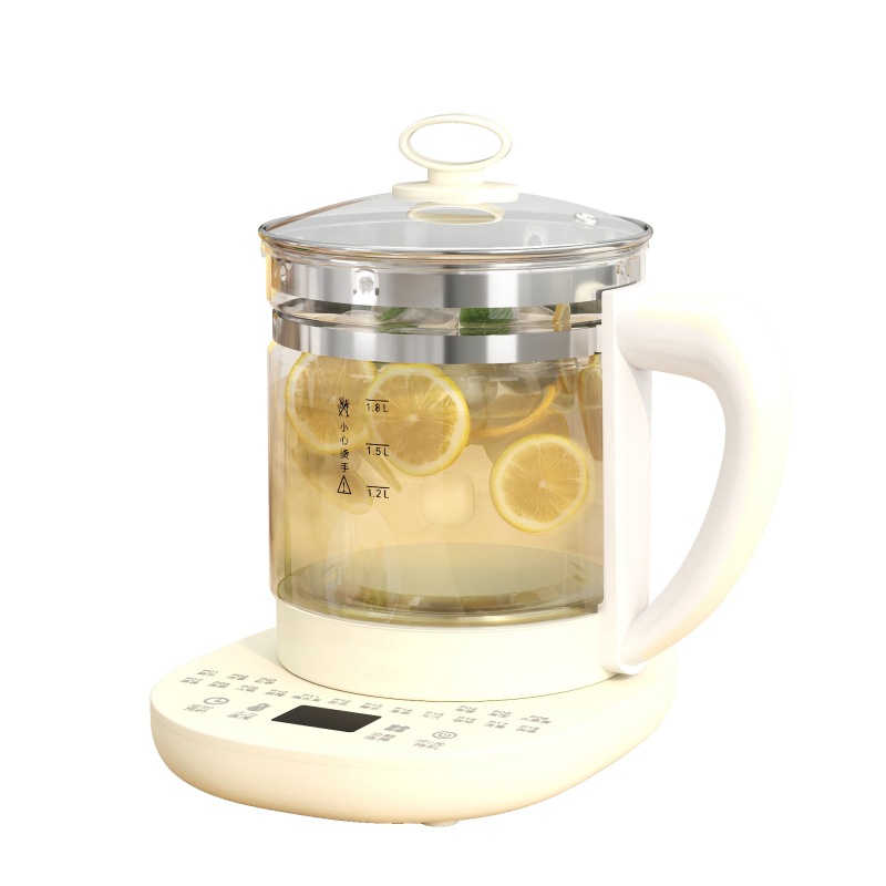 Fully Automatic Health Pot Household 1.8L Capacity Multi-Functional Teapot Glass Water Kettle Office Tea Making Small