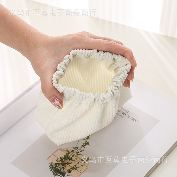 Shrapnel Lipstick Bag Corduroy Cosmetic Bag Jewelry Bag Key Change Miscellaneous Storage Bag Mini Portable Carry-On