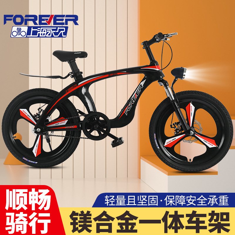 Magnesium Alloy Mountain Bike 20inch 22inch Primary School Student Bicycle Dual Disc Brake Shock Absorption Off-Road Students Only
