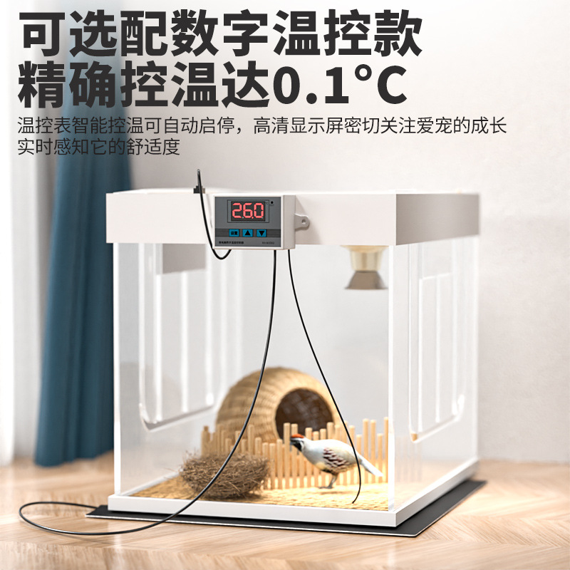 5Vusb Parrot Bird Breeding Baby Bird Insulation with Temperature Control Switch Heating Pad Pet Reptile Insulation Heating Pad