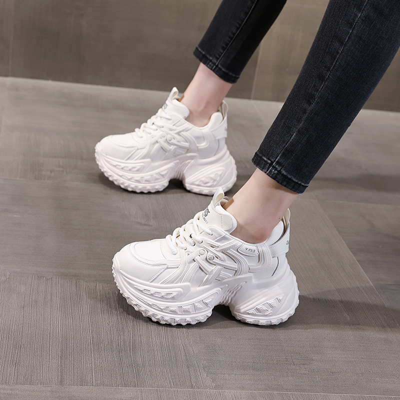 Sjn9131-81 Inner Heightening Thick-Soled Popular Dad Shoes for Women 2024 Autum New Fashion Versatile Casual Shoes