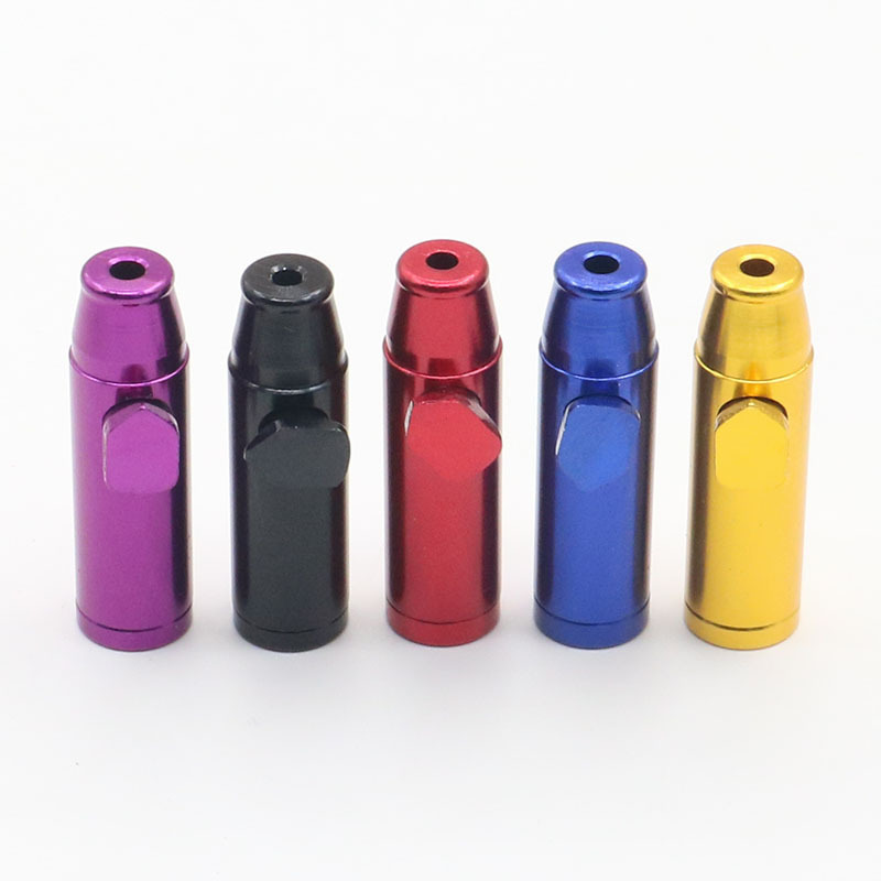 Flat-Head Bullet-Shaped Snuff Bottle, Aluminum Alloy Sealer, Washable Mini Snuff Bottle Snuff Bottle