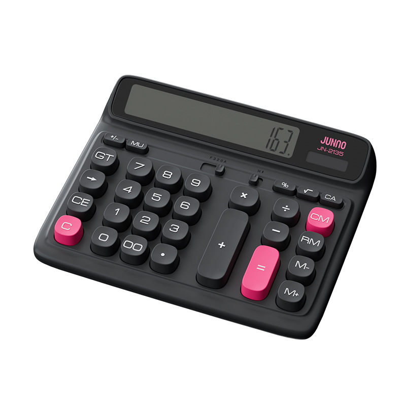 Zuneng New Jn-2135 New Fashion Casual Solar Dual Power Bank Office Business Financial Calculator