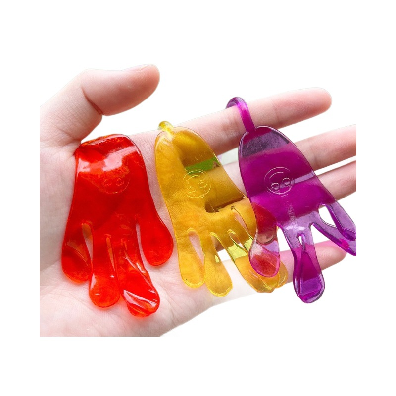 Climbing wall spider man sticky cicada hand sticky palm slingshot dinosaur pinch music suspension ball children's decompression artifact