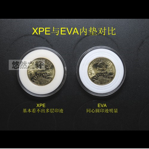 Acrylic Zodiac Commemorative Coin Round Box Yuan Daitou Silver Dollar Box Padded Collection Box Transparent Coin Box Ancient Coins