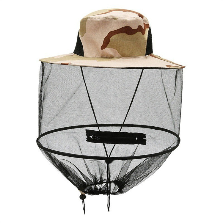 Outdoor riding cap anti-bee cap anti-mosquito outdoor net cap wholesale fishing cap sunshade color beekeeping cap shawl