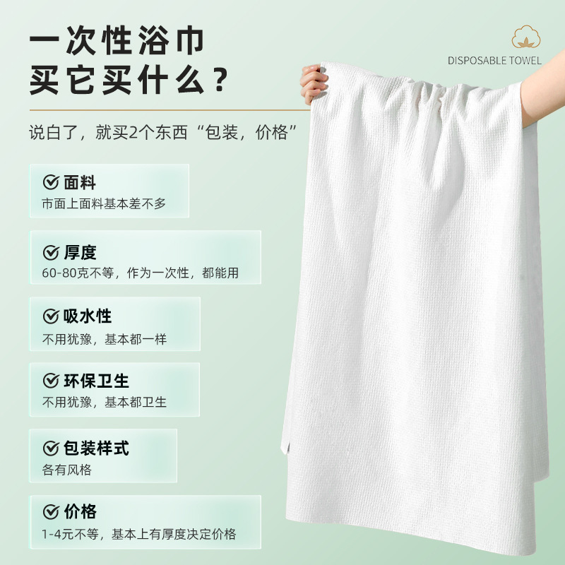 Disposable Bath Towel Dry Travel Compressed Separate Packaging Thickened Extra Large Bath Hotel Special Towel Set