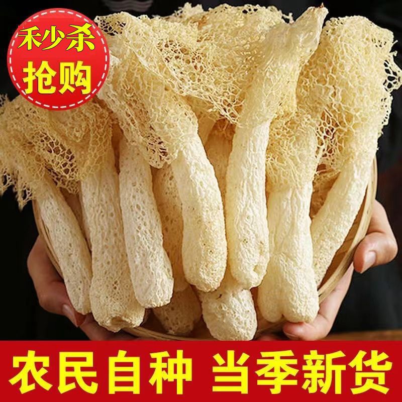 Сезонные новинки сушеные грибы бамбука для супа, специальность Фуцзянь, оптовая продажа съедобных грибов бамбука с длинной юбкой
