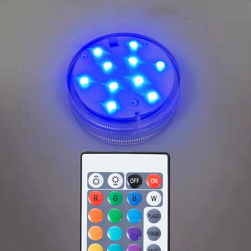 Wholesale Led Diving Remote-Controlled Aquarium Led Multicolor Floodlight Led Diving Light Vase Light Changing Led Floodlight