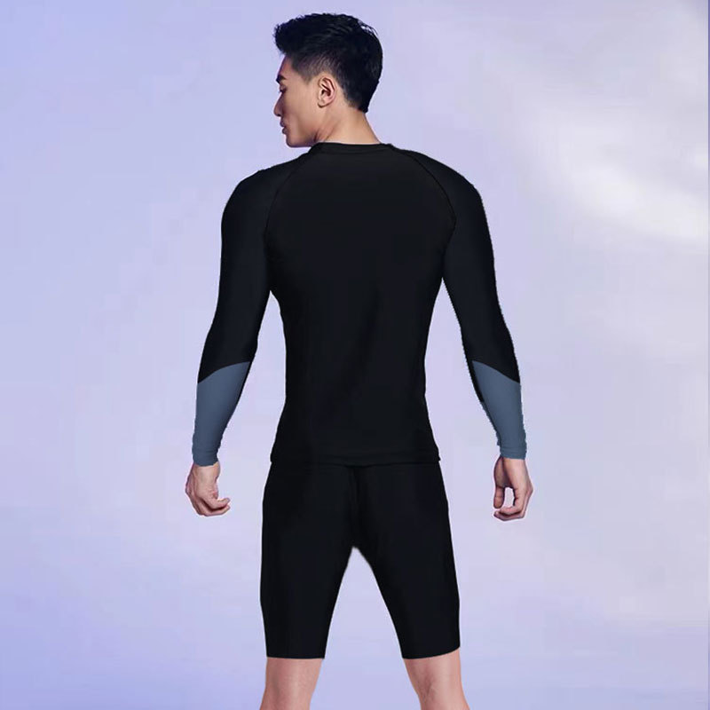 Korean Couple's Diving Suit Women's Split Jellyfish Suit Men's Sunscreen Surfing Snorkeling Long Sleeve Large Size Drifting Swimsuit