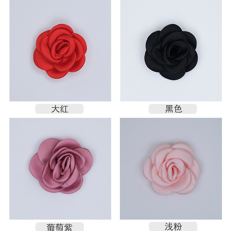 6cm 15 Pieces of Burnt Edge Rose Camellia Burnt Pieces diy Hair Accessories Corsage Mobile Phone Case Shoes Flower Clothing Accessories