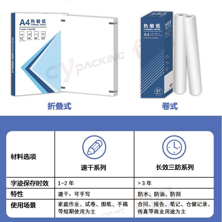 Manufacturer Wholesale A4 Thermal Paper 210*30mm for Xiaoyuan Souti and Meow Meow Machines, Specialized Printing Paper in Roll Form