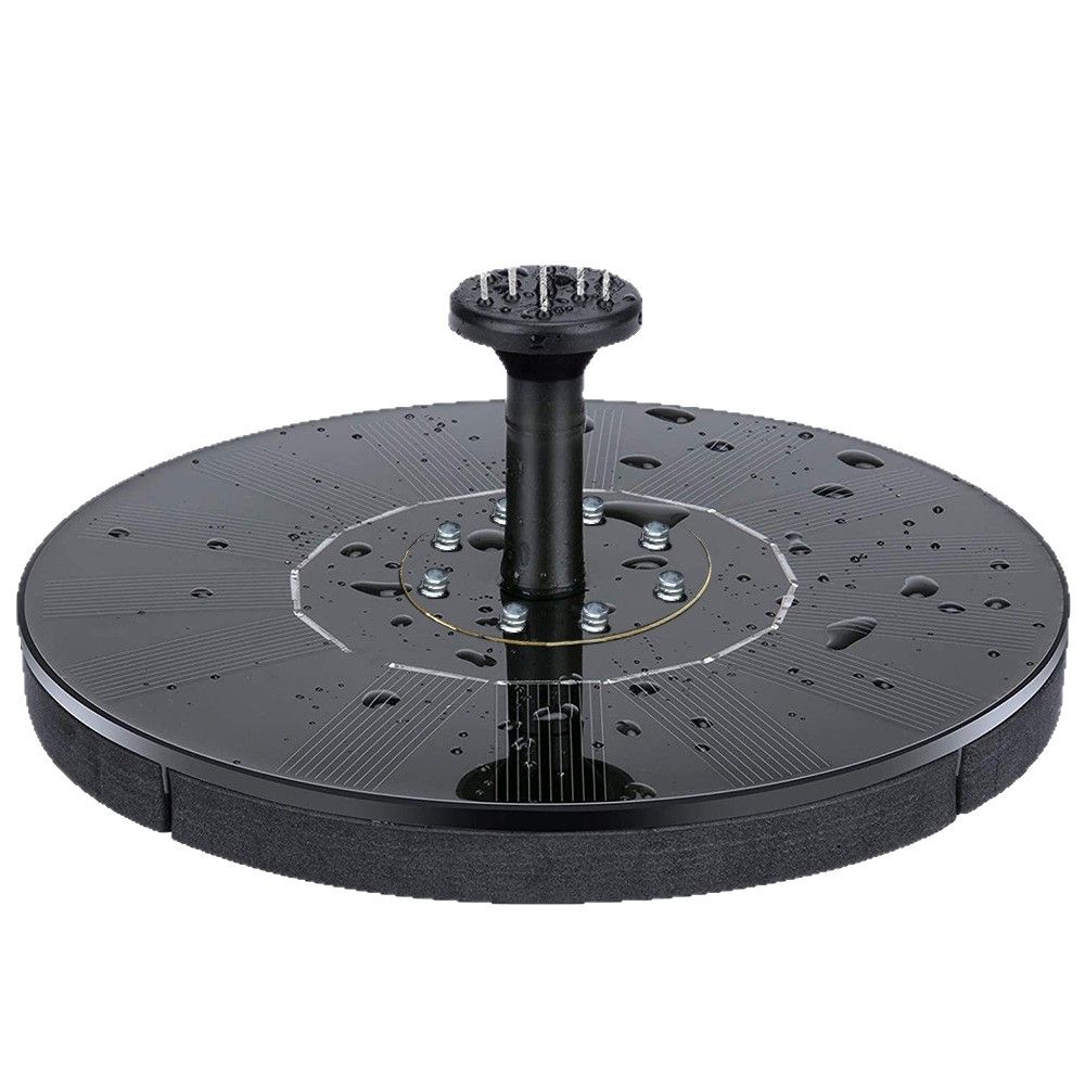 Solar Fountain outdoor pool water floating fountain power storage with light fountain bird bath fountain garden decoration