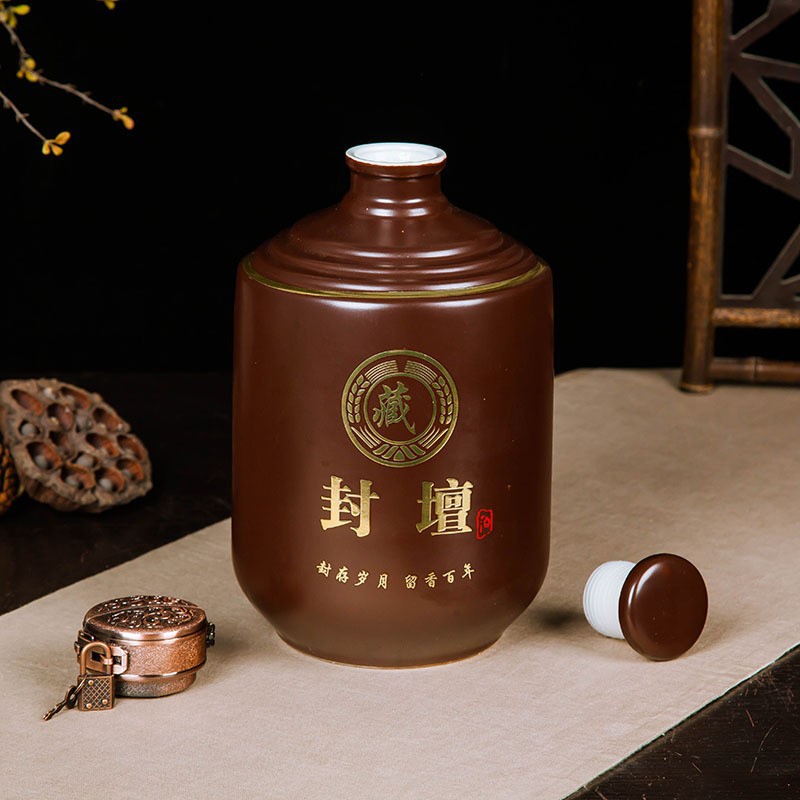 Jingdezhen Ceramic Wine Bottles 3kg 5kg 5kg Sealed Jars Wine Jars Wine Pots Wine Storage Jars Wine Cans Cross-Border Exclusive Supply