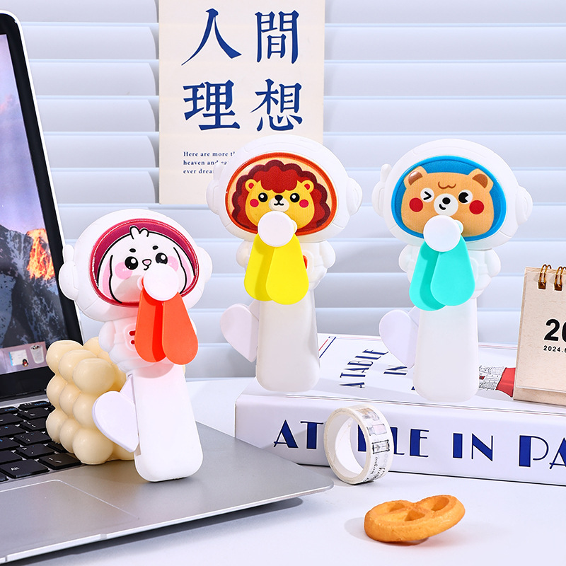 Children's Hand Fan Creative Animal Unicorn Cross-Border School Gift Fan Toy Hand-Cranked Small Fan