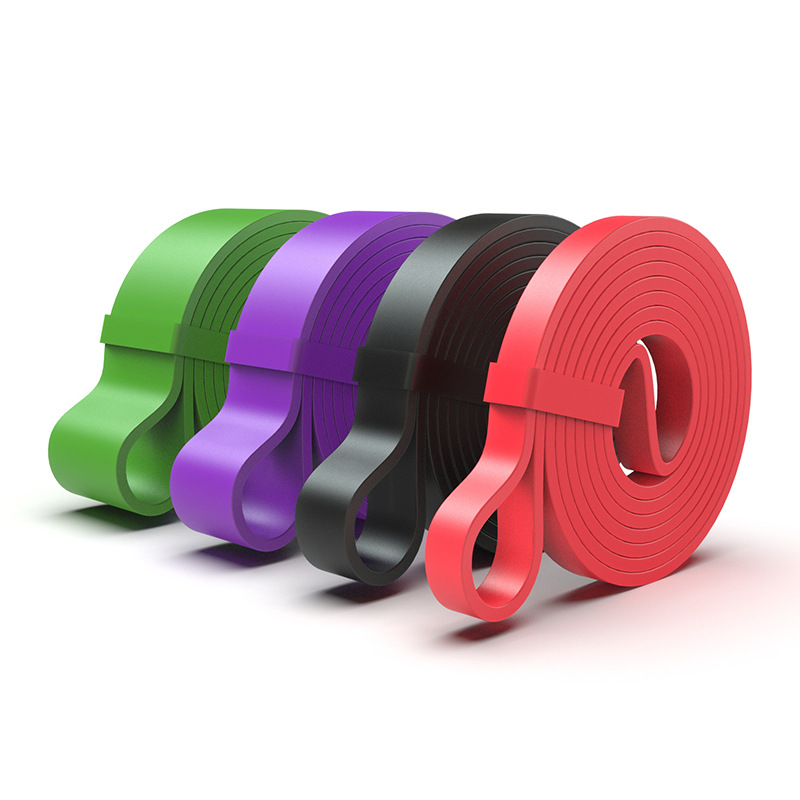 TPE pull-up weight-bearing yoga latex elastic belt tension belt tension device elastic ring fitness belt resistance belt