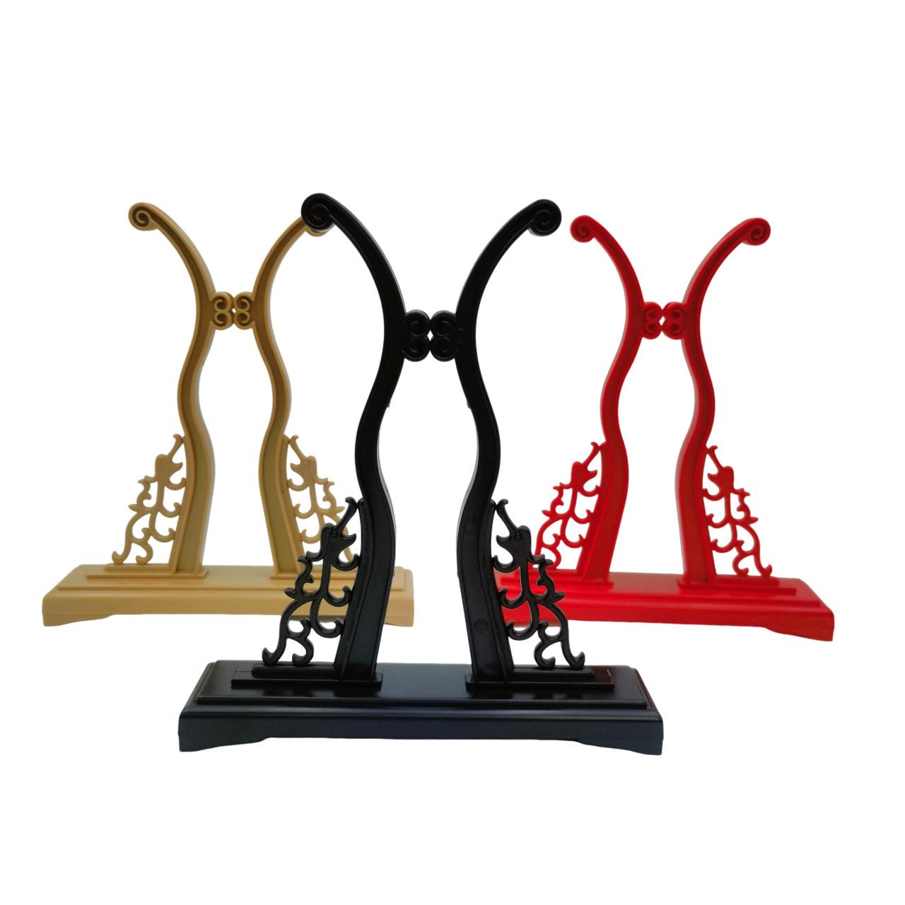 Special fan support for lacquer fan fan rack group fan rack plastic fan shelf base Chinese style fan display rack table