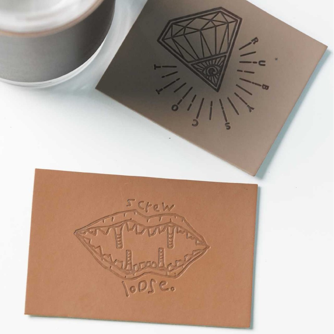 In-Stock Leather Trademark Logo Color-Changing Pu Leather Label Jeans Leather Label Decorative Patch Applique