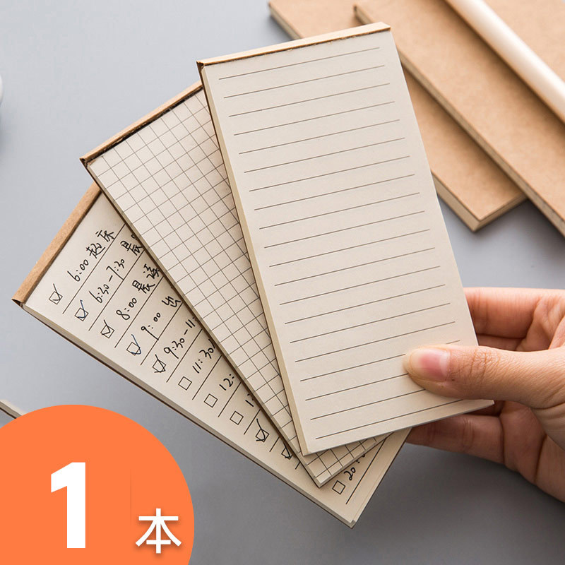 Японский простой ретро-блокнот из кожи, портативный блокнот для студентов, планировщик времени
