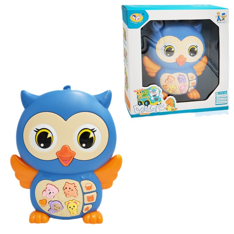 Сова цифровая клавиатура детская музыкальная пиано игрушка многофункциональная музыкальная световая игрушка Amazon горячая продажа