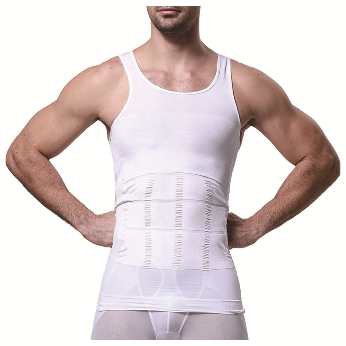 Жилет для контроля живота для мужчин, с эффектом сжатия, формирующий тело, корсет для груди и талии