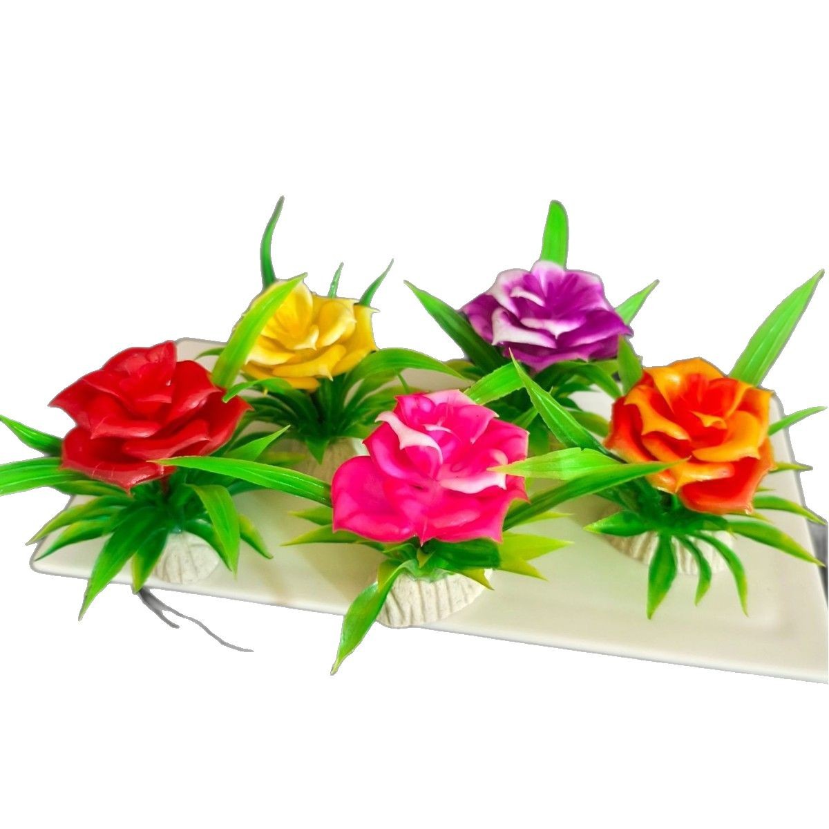 Hotel Decorative Plate Flowers New Plate Head Rim Ornaments Hotel Plate Decoration Flowers and Plants