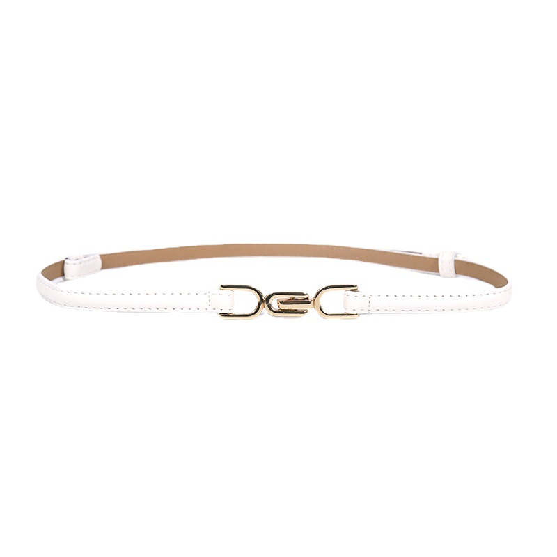 New Women's Buckle Adjustable Thin Belt Fashion Elegant Dress Suit Sweater Belt Decorative Waist Belt