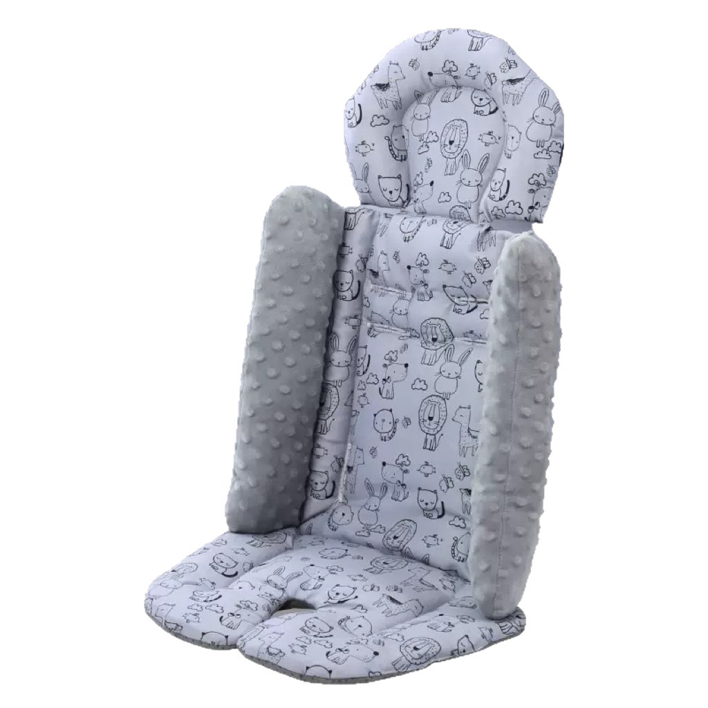 Baby Stroller Cotton Pad, Thickened Shock-Absorbing Stroller Cushion, Baby Dining Chair Rocking Chair Four-Season Seat Cushion, Breathable Stroller Accessories