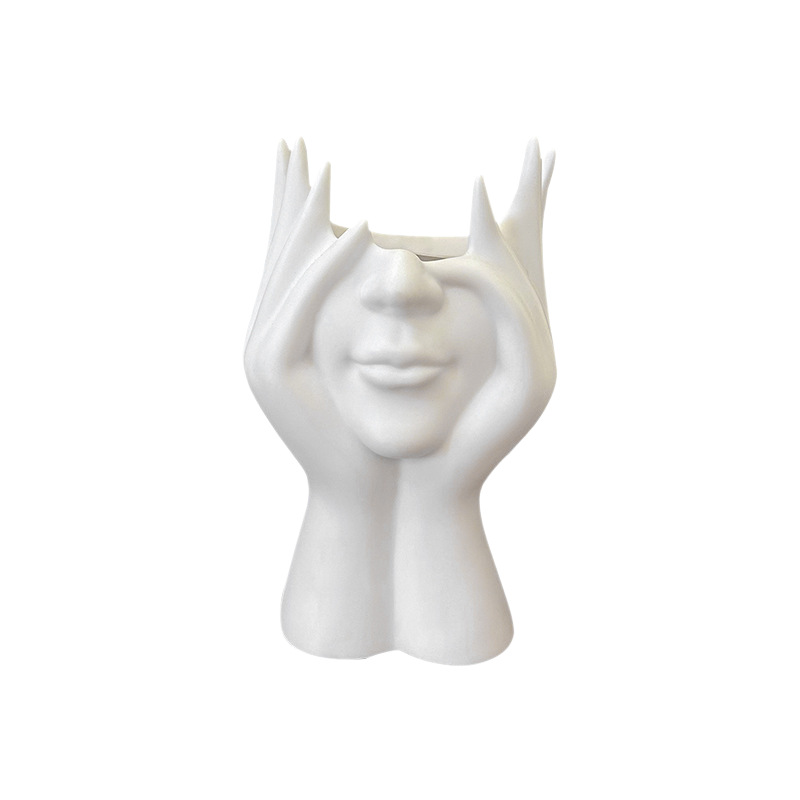 Cross-Border Creative Body Art Styling Office Supplies Desktop Multi-Functional Storage Pen Holder Makeup Brush Holder Decoration