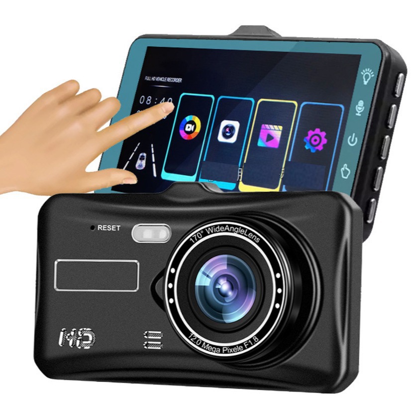 H301 HD 4 inch 2.5D touch double recording cross-border car black box dvr with WiFi APP mobile phone