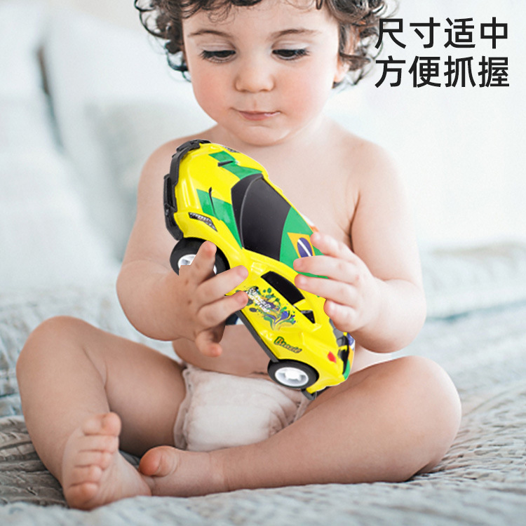 Tiktok 7.5CM metal iron car alloy pull back Toy Car boys and girls model pickup car racing gift