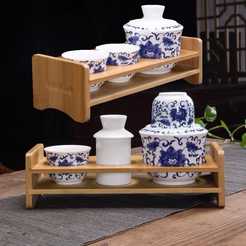 Керамический набор для вина, подогреватель желтого вина, антикварный китайский кувшин для горячего вина