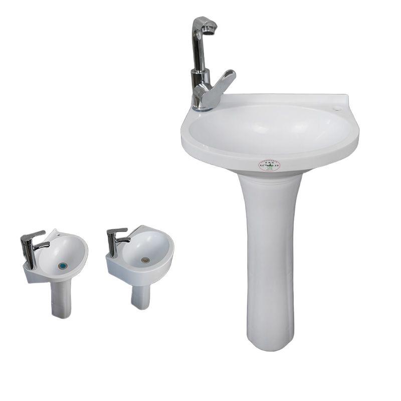 Column-Type Washbasin Small Apartment Plastic Punch-Free Washbasin Home Bathroom Washbasin Temporary Washbasin